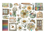 Stamperia Daisy Art Ephemera (34pcs) (DFLCT74)