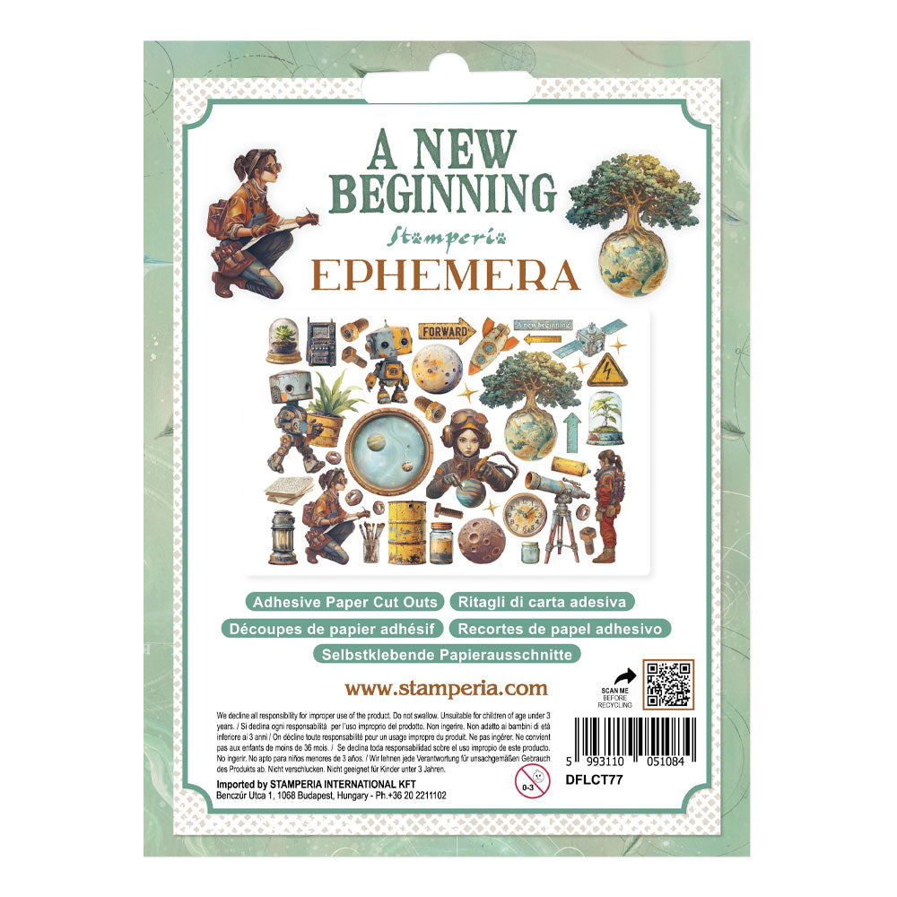 Stamperia A New Beginning Ephemera 41pcs (DFLCT77)