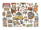 Stamperia Art of Travelling Ephemera 39pcs (DFLCT79)