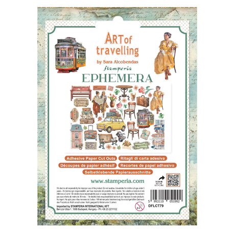 Stamperia Art of Travelling Ephemera 39pcs (DFLCT79)