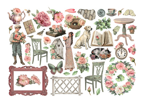Stamperia House of Roses Ephemera (DFLCT80)
