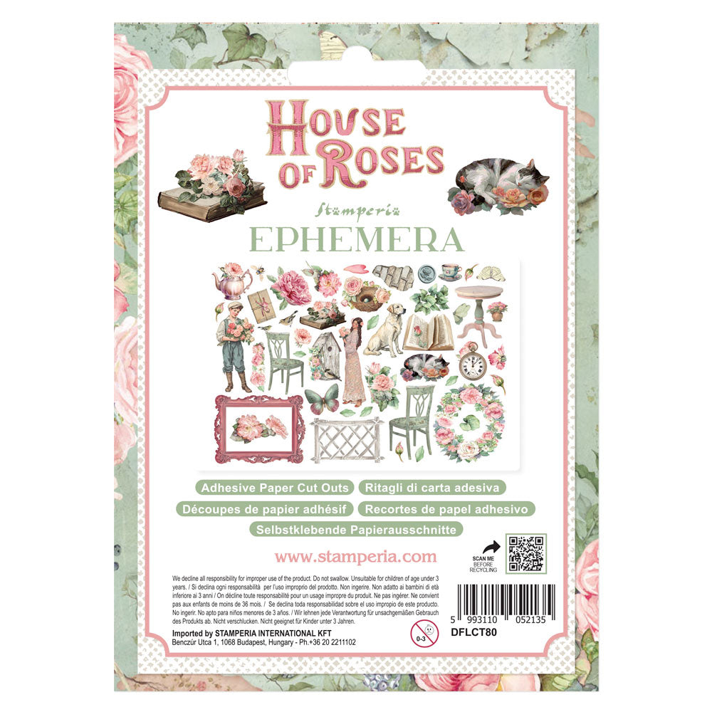 Stamperia House of Roses Ephemera (DFLCT80)