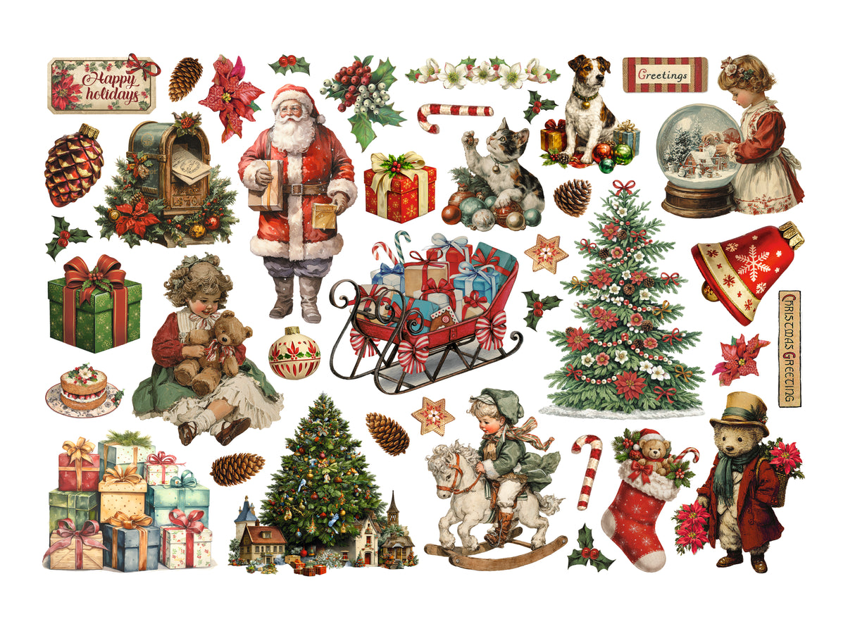 Stamperia Classic Christmas Ephemera - DFLCT85