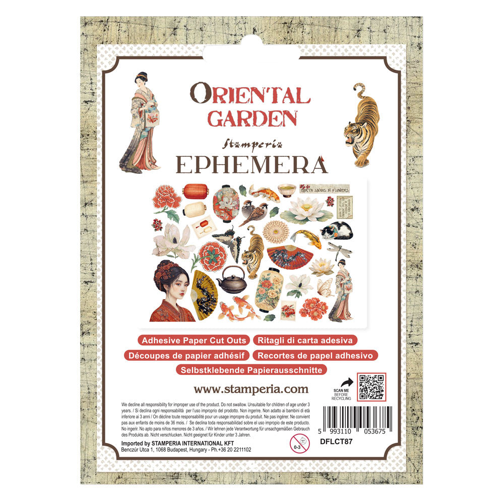 Stamperia Oriental Garden Ephemera (DFLCT87)