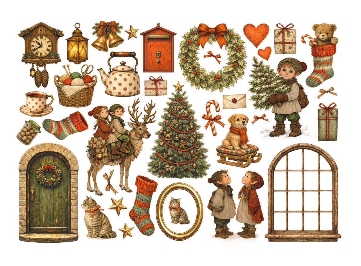 Stamperia Silent Night Ephemera - DFLCT88
