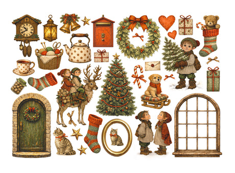 Stamperia Silent Night Ephemera - DFLCT88