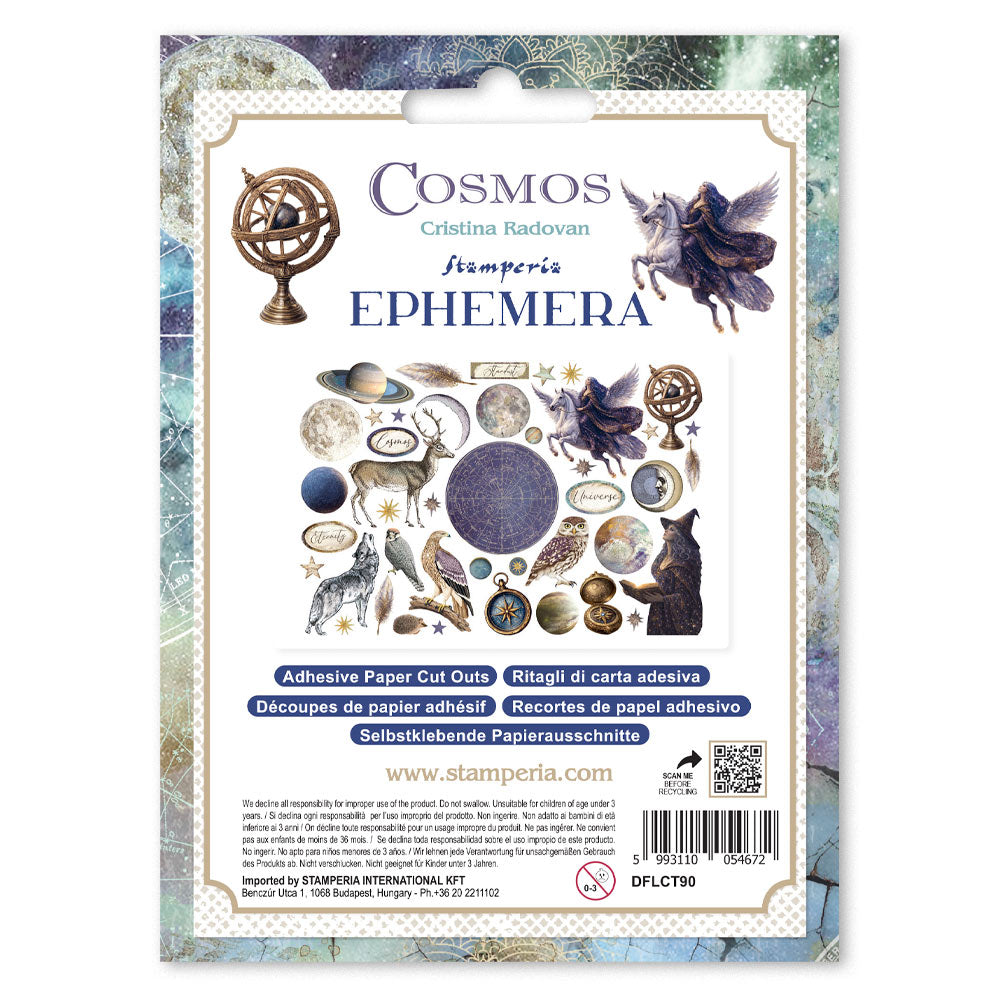 Stamperia Cosmos Ephemera by Cristina Radovan - DFLCT90