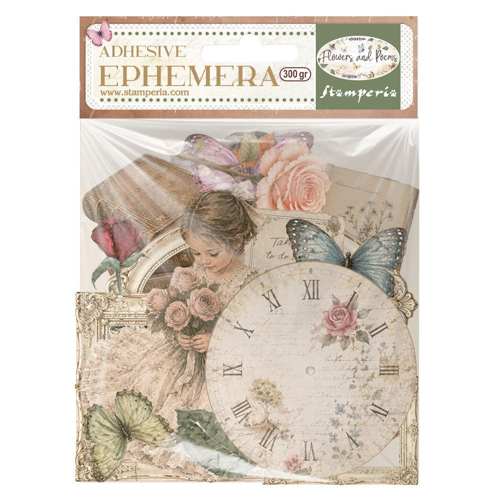 Stamperia Flowers and Poems Ephemera - DFLCT92