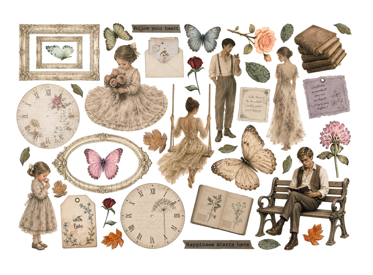 Stamperia Flowers and Poems Ephemera - DFLCT92
