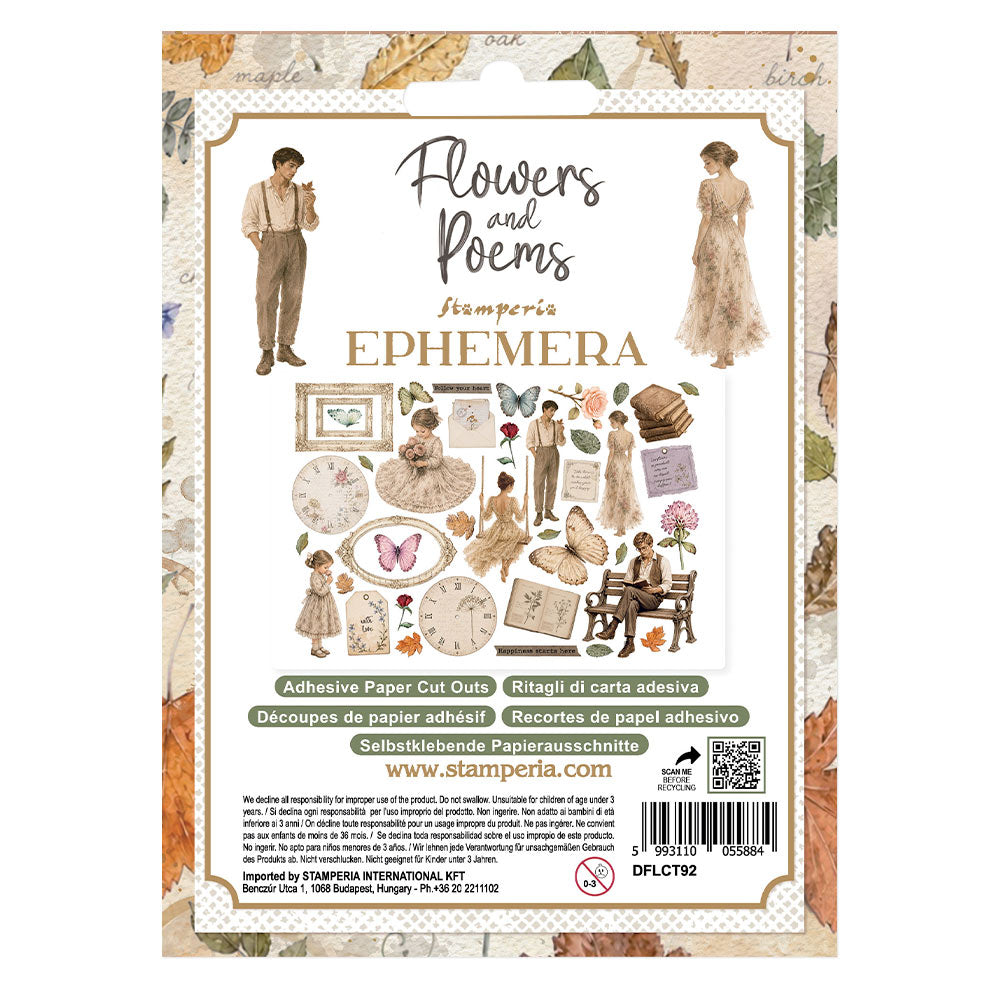 Stamperia Flowers and Poems Ephemera - DFLCT92