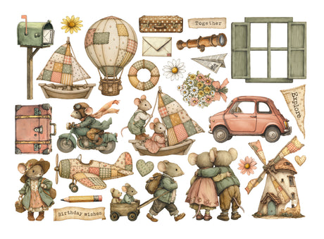 Stamperia Cozy Family Ephemera - DFLCT93