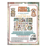 Stamperia Furry Friends 2 Ephemera by Antonis Tzanidakis - DFLCT94