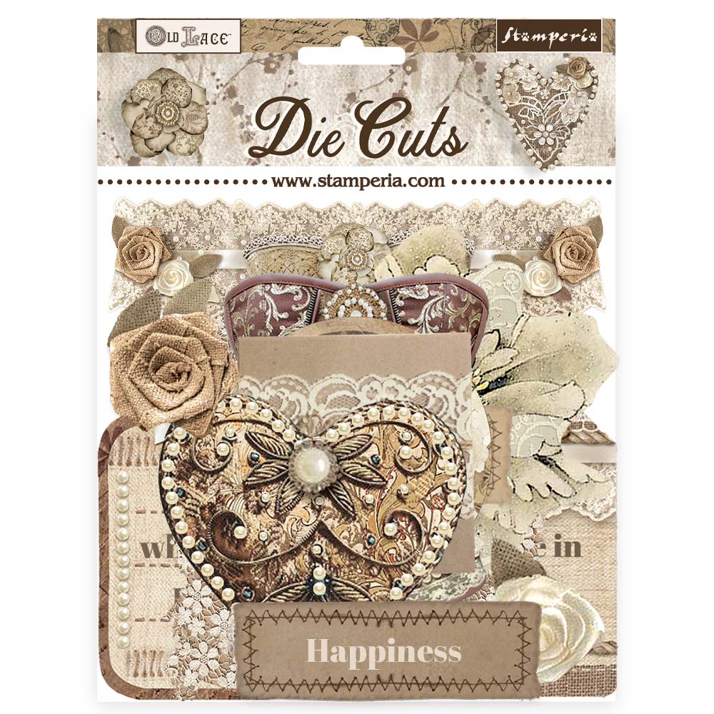 Stamperia Die cuts assorted - Old Lace