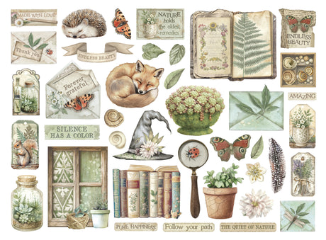 Stamperia Herbarium Silvae Die Cuts Assorted (40pcs) (DFLDC123)