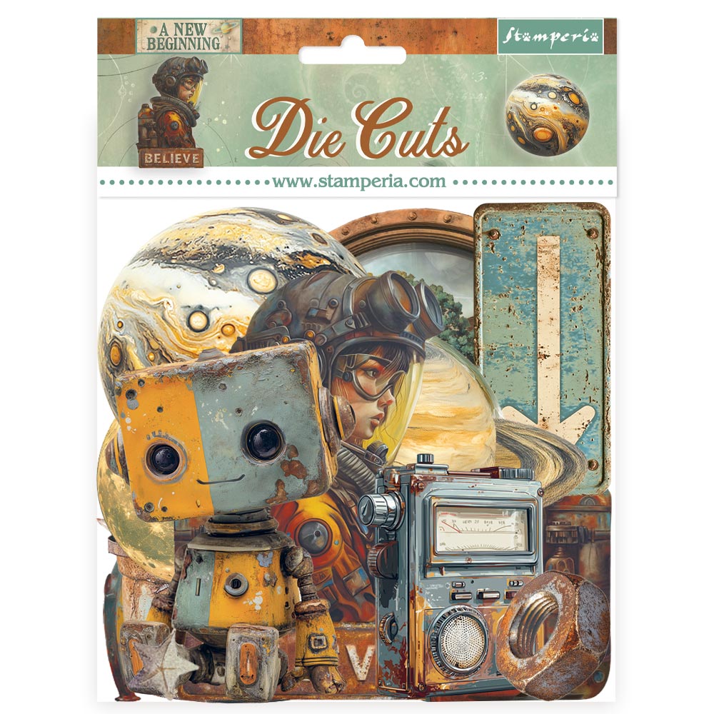 Stamperia A New Beginning Die Cuts Assorted 45pcs (DFLDC129)
