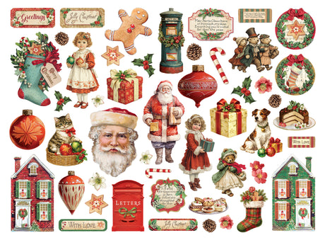 Stamperia Classic Christmas Assorted Die Cuts - DFLDC137