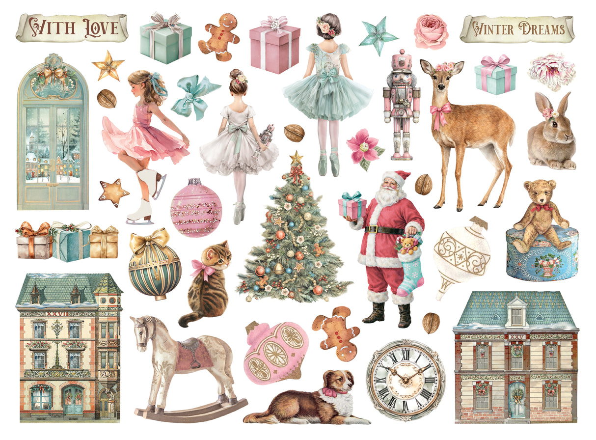 Stamperia Winter Magic Assorted Die Cuts - DFLDC138