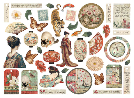 Stamperia Oriental Garden Die Cuts Assorted (DFLDC139)