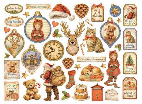 Stamperia Silent Night Assorted Die Cuts - DFLDC140