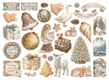 Stamperia White Christmas Assorted Die Cuts by Cristina Radovan - DFLDC141