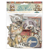 Stamperia Furry Friends 2 Die Cuts Assorted by Antonis Tzanidakis - DFLDC146