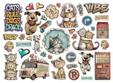 Stamperia Furry Friends 2 Die Cuts Assorted by Antonis Tzanidakis - DFLDC146