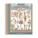 Stamperia White Christmas Rub-On 20.5 x 23cm Assortment, 6 Pieces by Cristina Radovan - DFLRBXG13