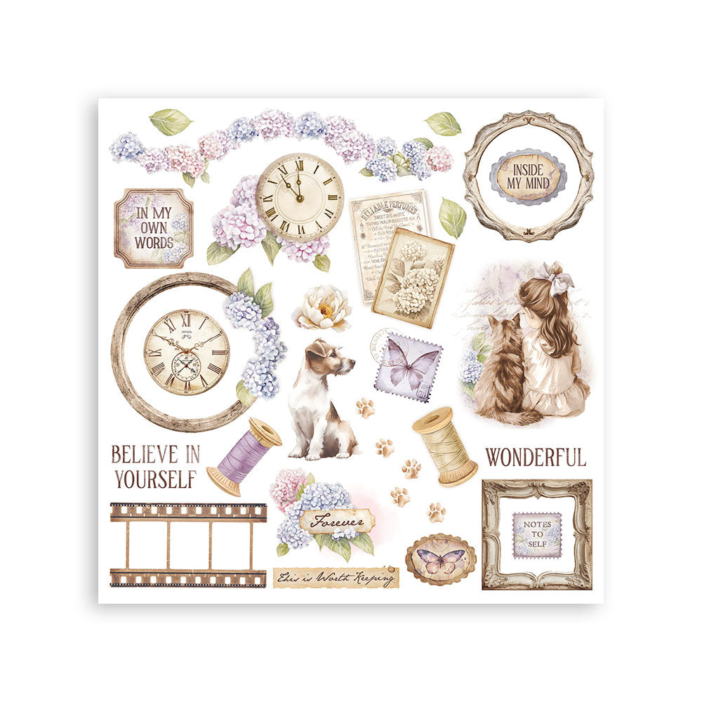 Stamperia Quiet Days Rub-On Assortment (DFLRBX01)