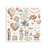 Stamperia Baby Rub-On 6.1×6.1 Inch Assortment (DFLRBX05)
