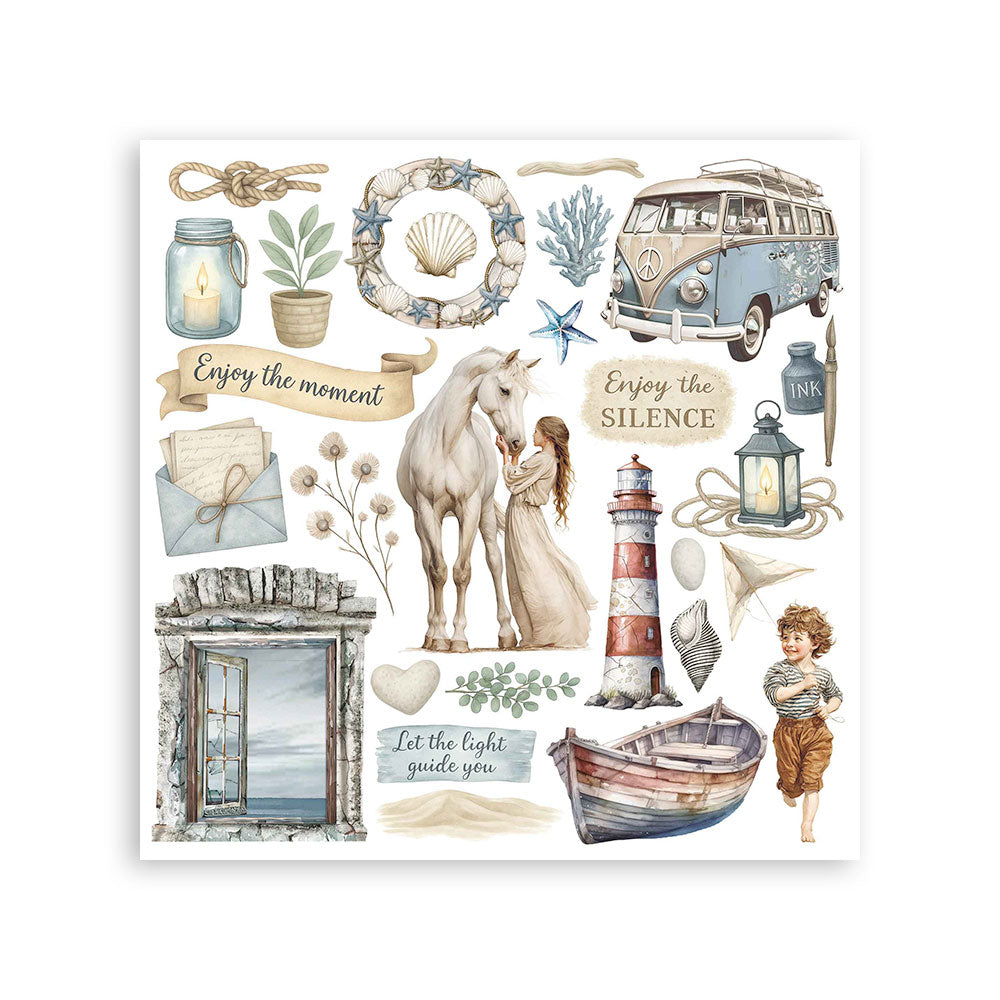 Stamperia Silent Sea Rub-On Assortment (DFLRBX06)