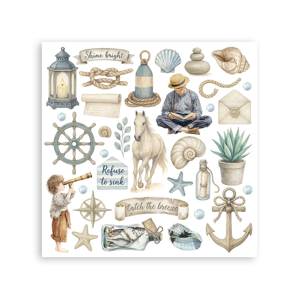 Stamperia Silent Sea Rub-On Assortment (DFLRBX06)