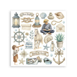 Stamperia Silent Sea Rub-On Assortment (DFLRBX06)