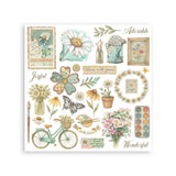 Stamperia Daisy Art Rub-On 15,5x15,5cm Assortment (6pcs) (DFLRBX08)