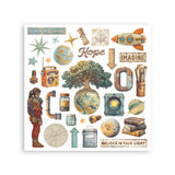 Stamperia A New Beginning Rub-On 15.5x15.5cm Assortment 6pcs (DFLRBX10)