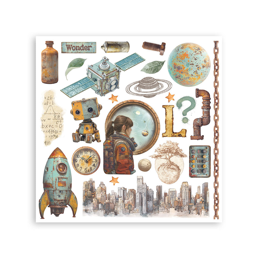 Stamperia A New Beginning Rub-On 15.5x15.5cm Assortment 6pcs (DFLRBX10)