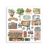 Stamperia Art of Travelling Rub-On 15.5x15.5cm Assortment 6pcs (DFLRBX12)