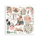 Stamperia House of Roses Rub-On 15.5x15.5cm (DFLRBX13)