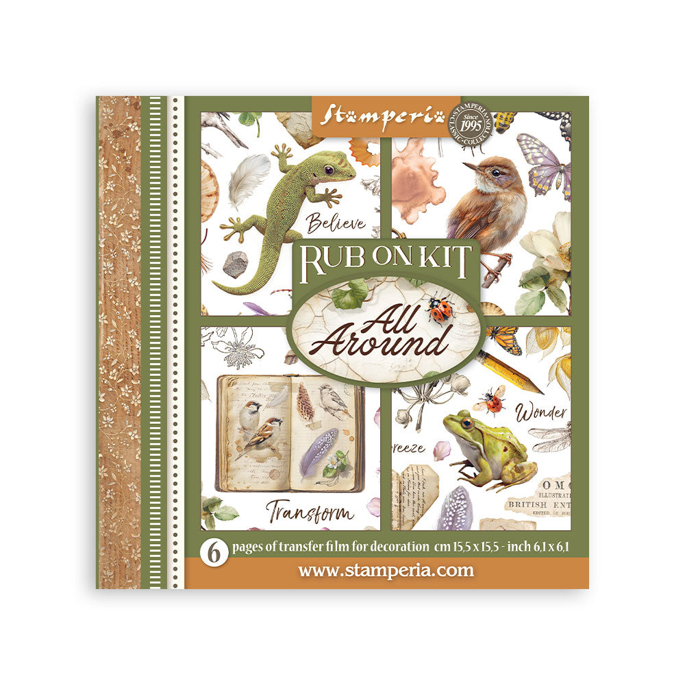 Stamperia All Around Rub-On 15,5x15,5cm Assortment (6pcs) (DFLRBX14)