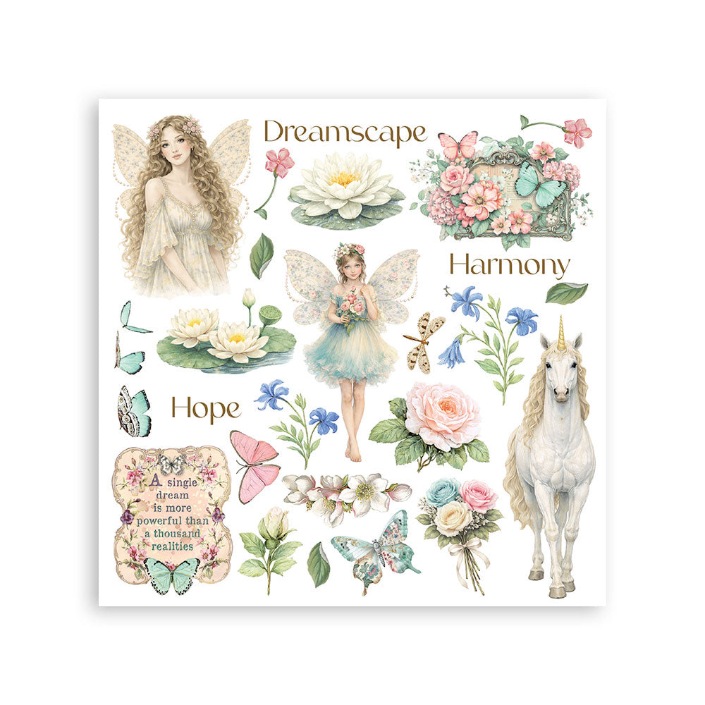Stamperia Wonderland Rub-On 15,5x15,5cm Assortment (6pcs) (DFLRBX15)