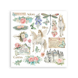 Stamperia Wonderland Rub-On 15,5x15,5cm Assortment (6pcs) (DFLRBX15)