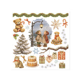 Stamperia Silent Night Rub-On 15.5 x 15.5cm Assortment, 6 Pieces - DFLRBX20