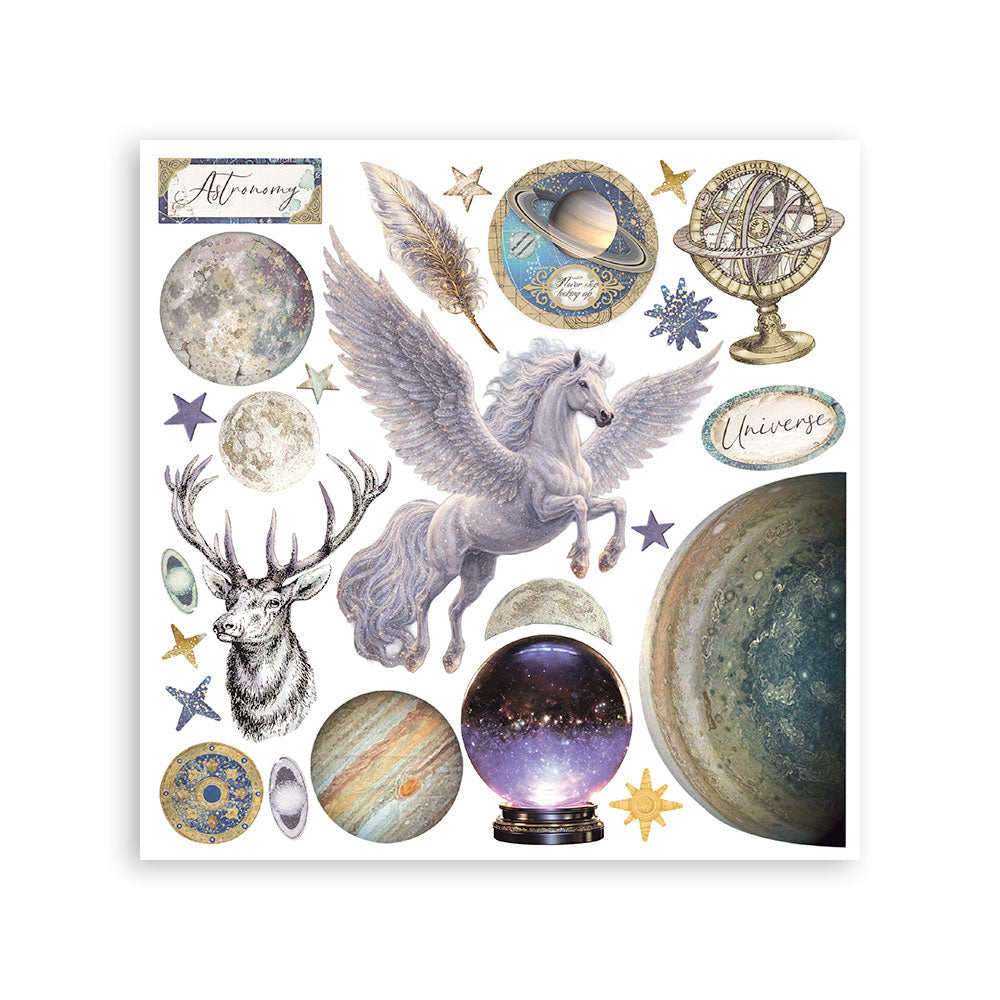 Stamperia Cosmos Rub-On 15.5x15.5cm Assortment (6pcs) by Cristina Radovan - DFLRBX22