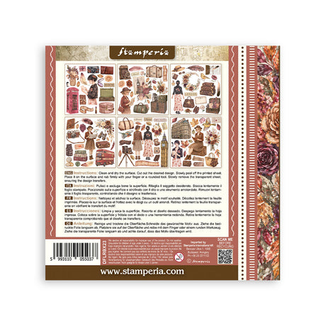 Stamperia Our Way Rub-On 15,5x15x5cm Assortment (6pcs) - DFLRBX23