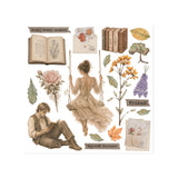 Stamperia Flowers and Poems Rub-On 15,5x15x5cm Assortment (6pcs) - DFLRBX24