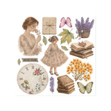 Stamperia Flowers and Poems Rub-On 15,5x15x5cm Assortment (6pcs) - DFLRBX24