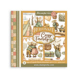 Stamperia Cozy Family Rub-On 15,5x15x5cm Assortment (6pcs) - DFLRBX25