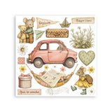 Stamperia Cozy Family Rub-On 15,5x15x5cm Assortment (6pcs) - DFLRBX25