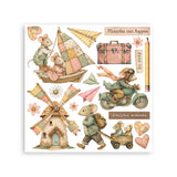 Stamperia Cozy Family Rub-On 15,5x15x5cm Assortment (6pcs) - DFLRBX25