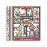 Stamperia Furry Friends 2 Decorative Rub-On Kit 15.5x15.5cm - DFLRBX26