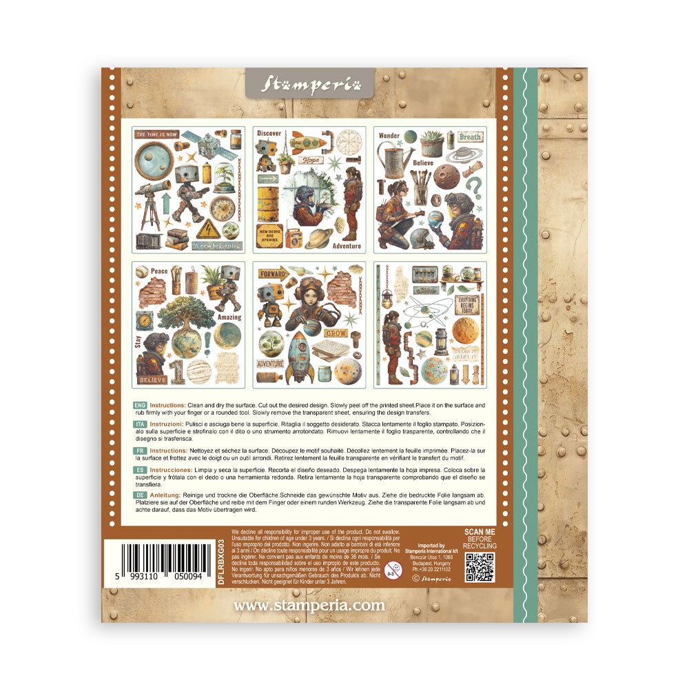 Stamperia A New Beginning Rub-On 20.5x23cm Assortment 6pcs (DFLRBXG03)